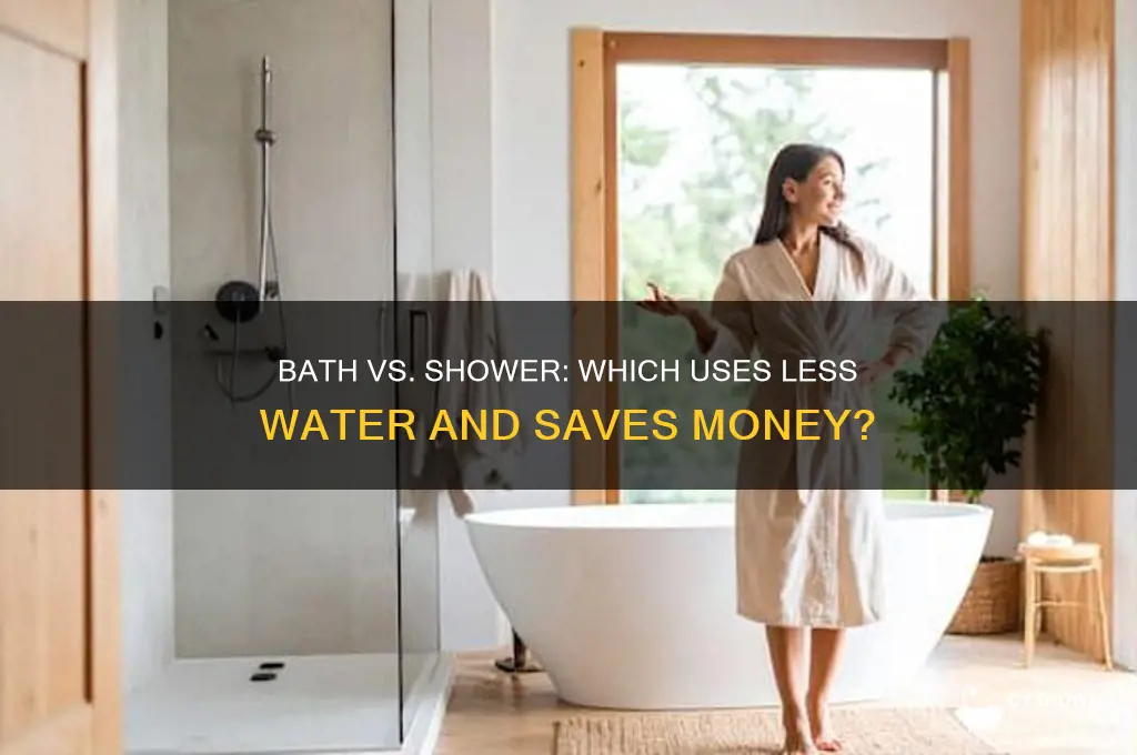 is it cheaper to take a bath or a shower