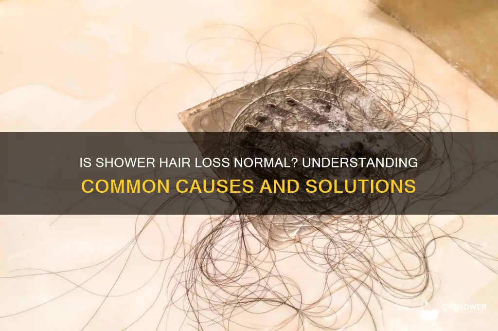 is it common to lose hair in the shower