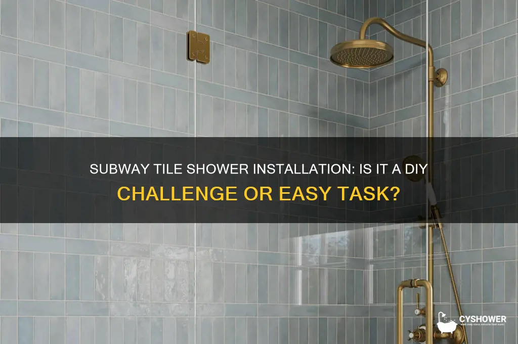 is it difficult to subeay tile shower