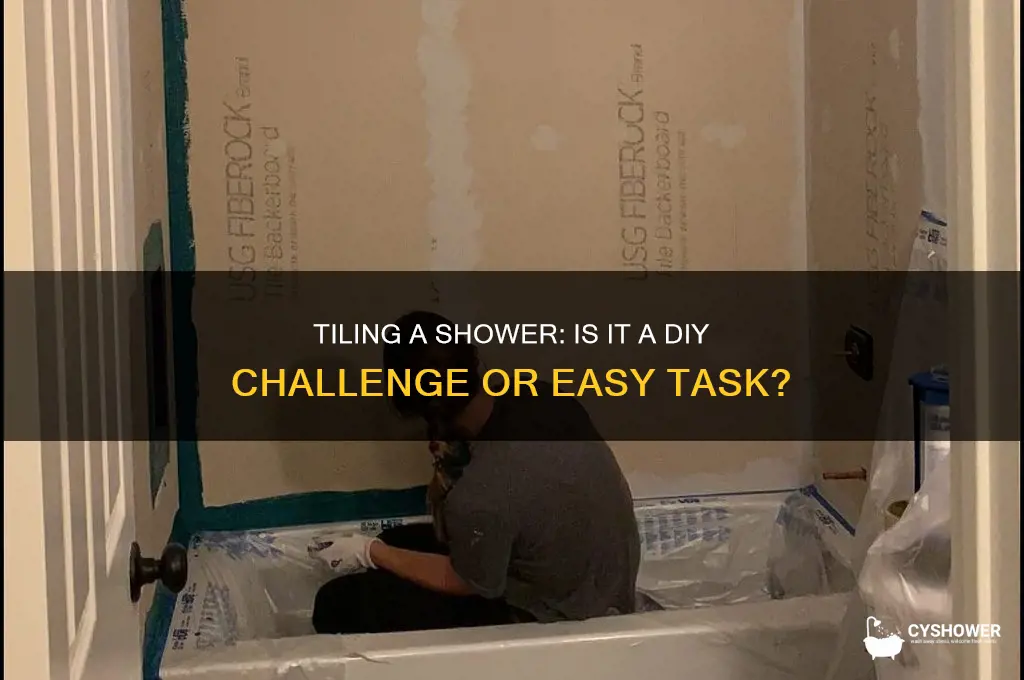 is it difficult to tile a shower