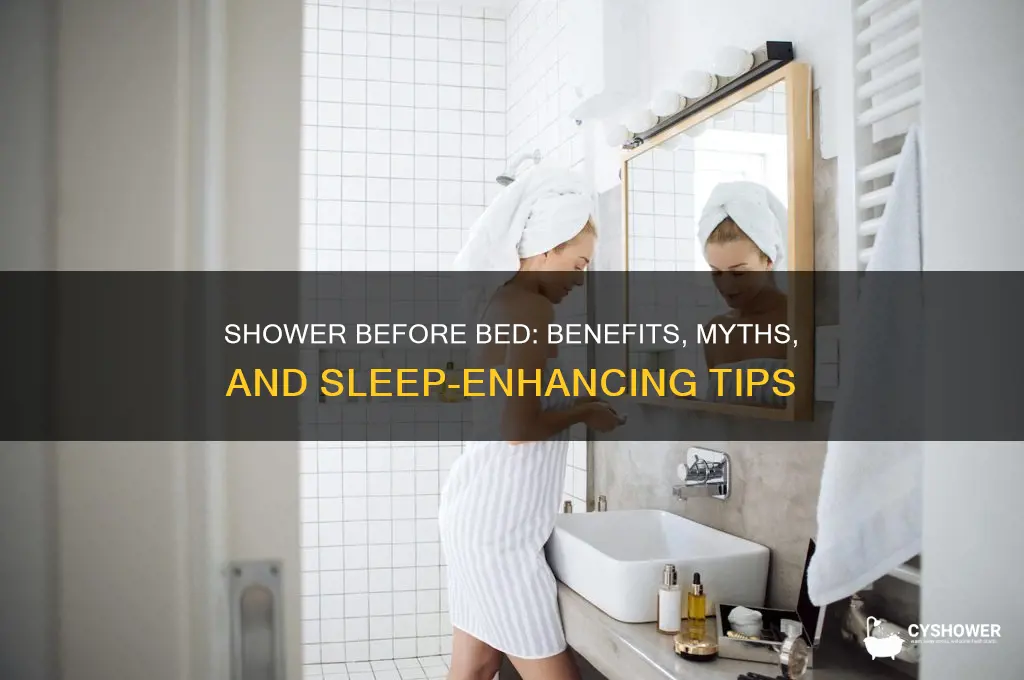 is it good if you take shower before bed