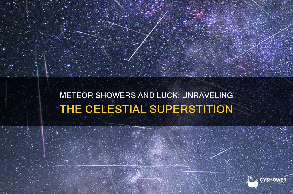 is it good luck to see a meteor shower