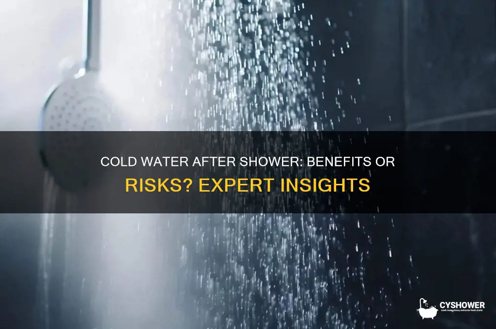 is it good to drink cold water after shower