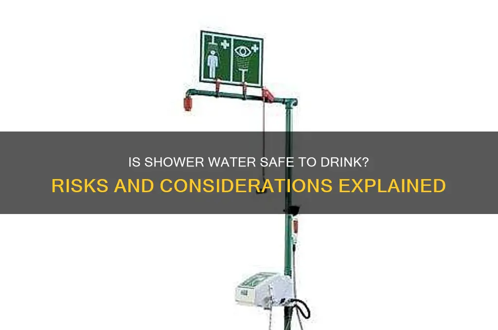 is it good to drink shower water
