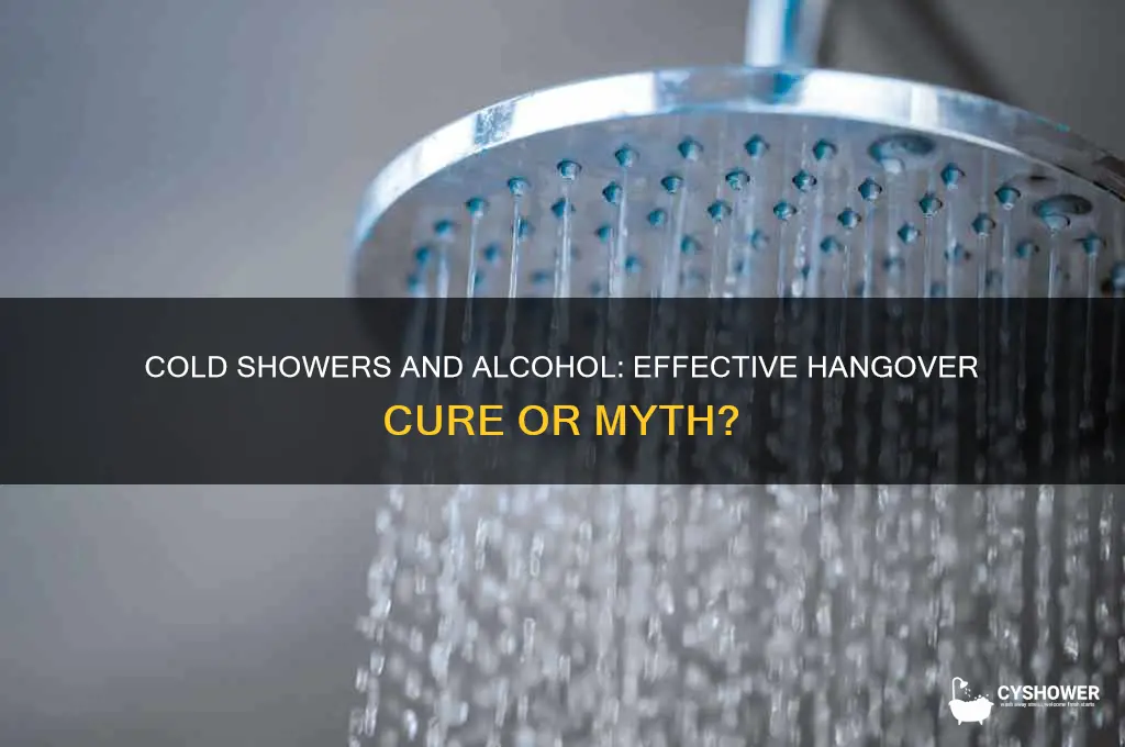 is it good to get a cold shower when drunk