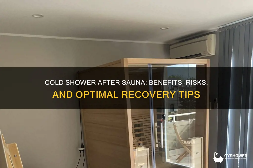 is it good to take a cold shower after sauna