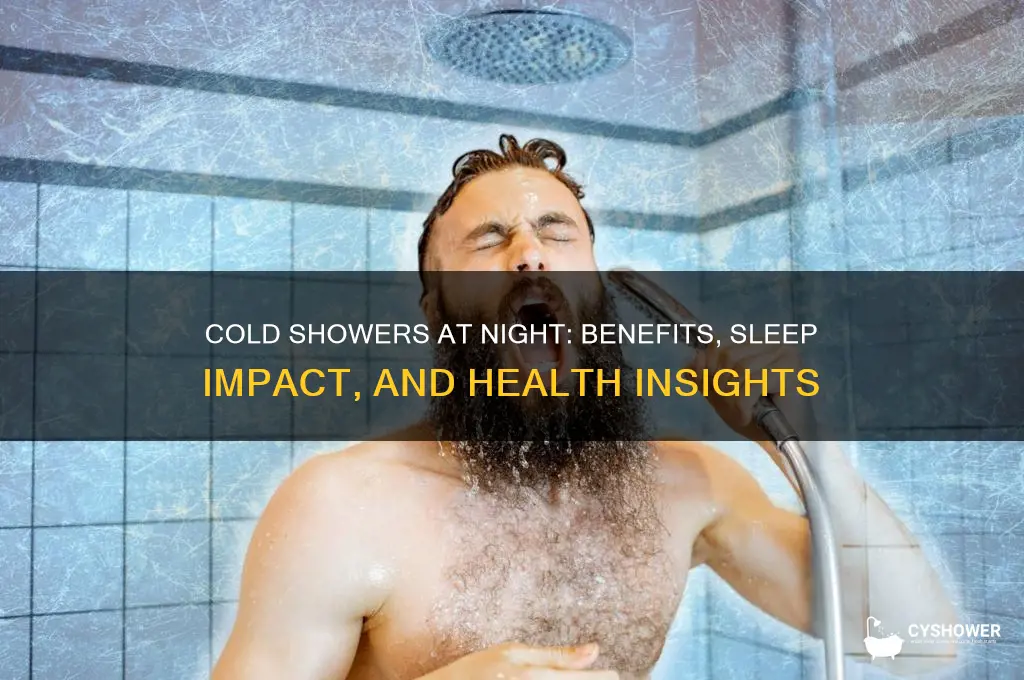 is it good to take a cold shower at night