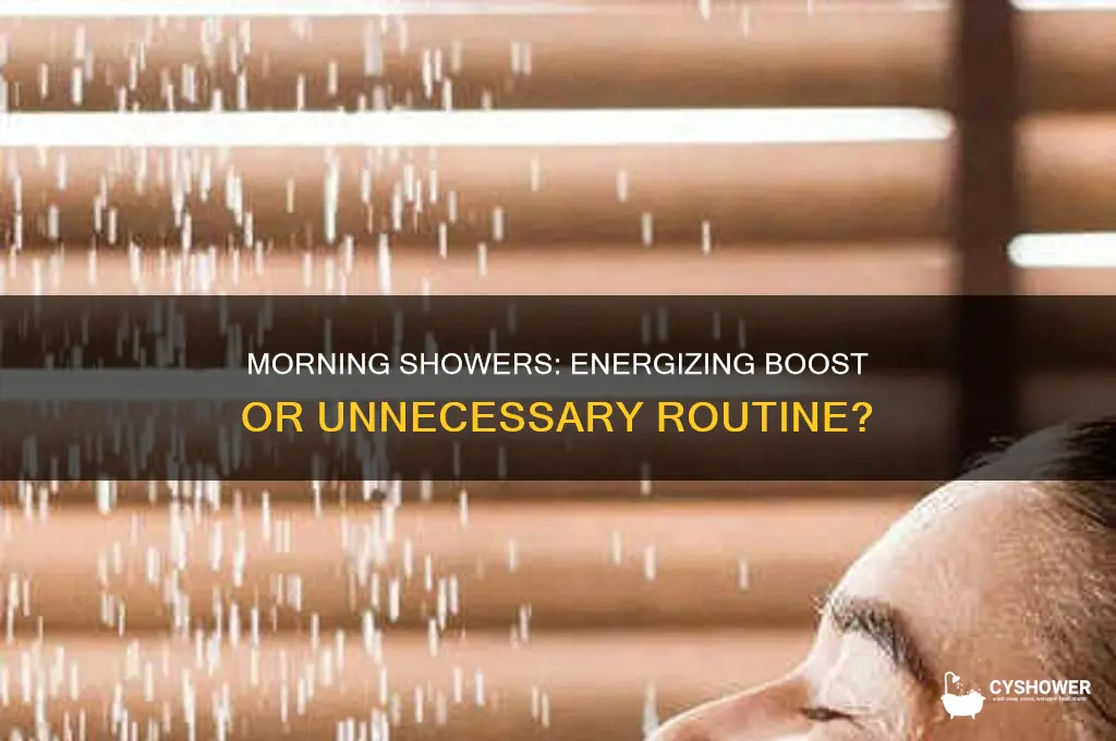is it good to take a shower in the morning