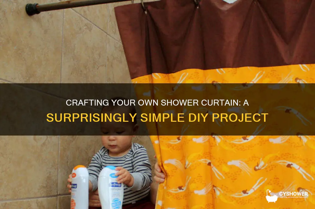 is it hard to make a homemade shower curtain