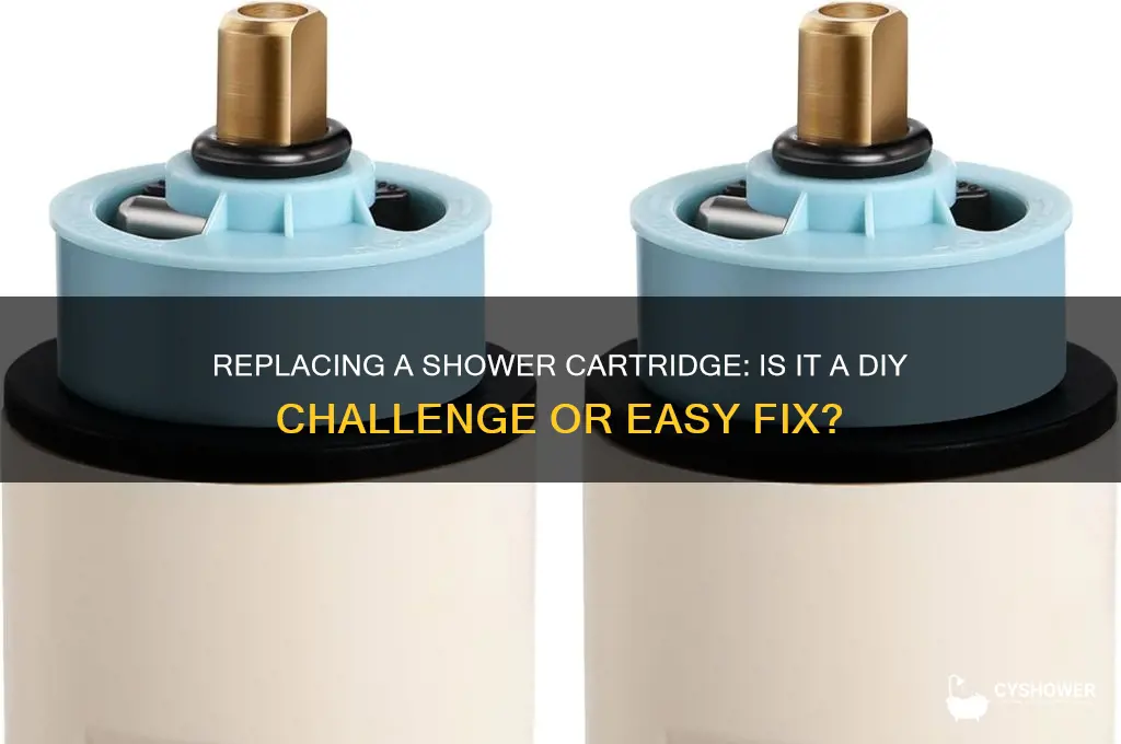 is it hard to replace a shower cartridge