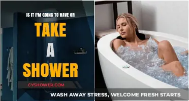 Shower Confusion: Am I Having or Taking a Shower?