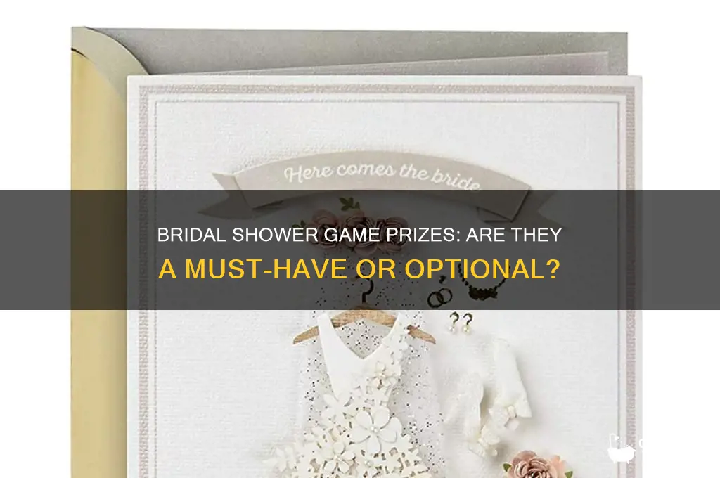 is it mandatory to have bridal shower game prizes