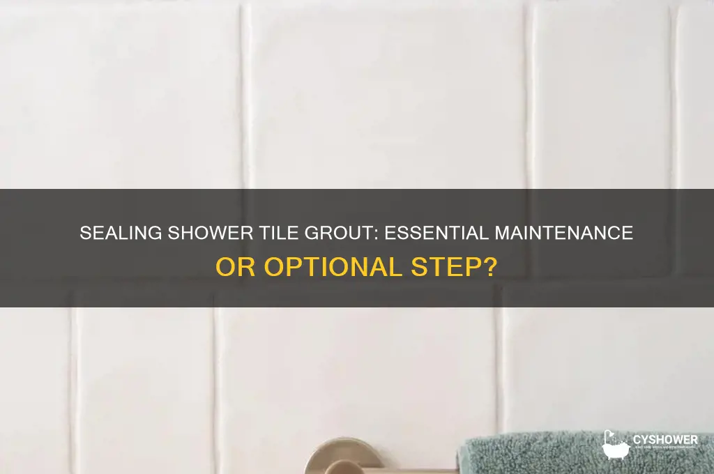 is it necessary to seal shower tile grout