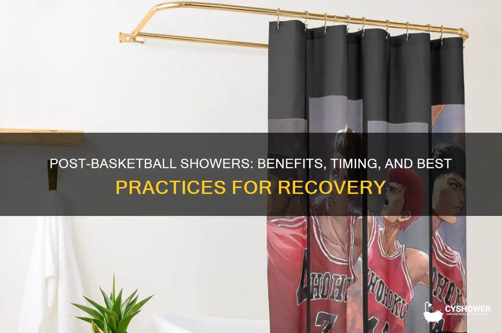 is it okay to take a shower after playing basketball