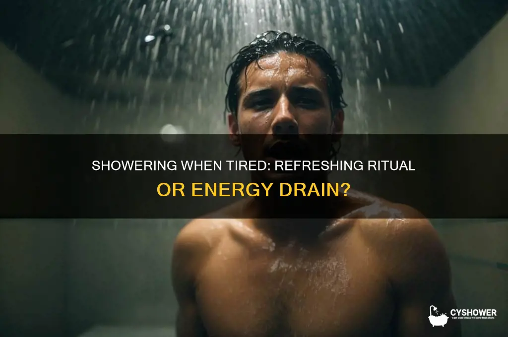 is it okay to take a shower when tired