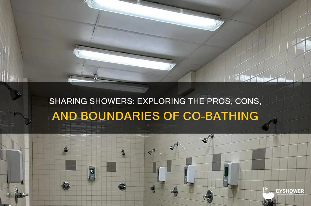 is it okay to take a shower with someone