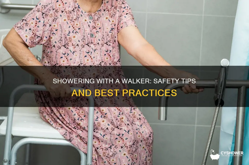 is it oki to take walker into the shower