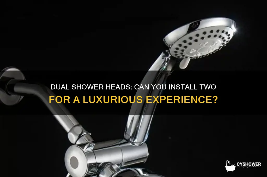 is it possible to have two shower heads