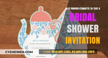 Texting Bridal Shower Invites: Modern Etiquette or Social Faux Pas?
