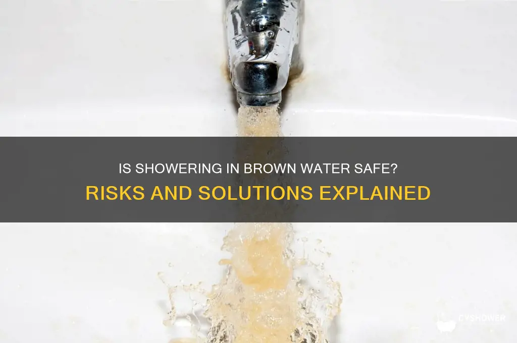 is it safe to shower in brown water