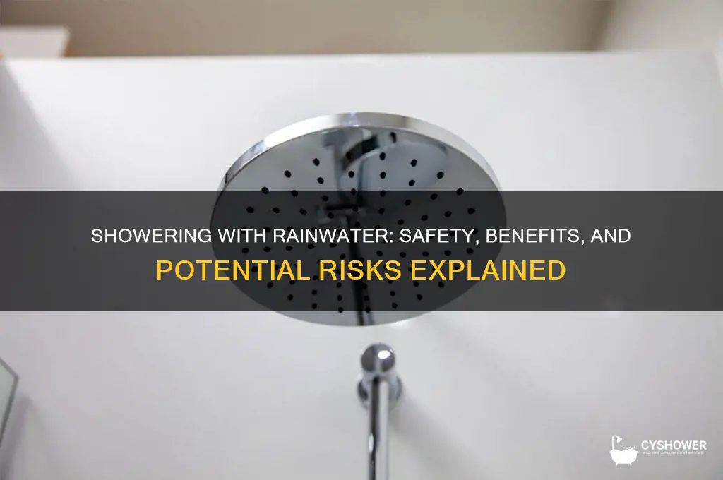 is it safe to shower with rain water