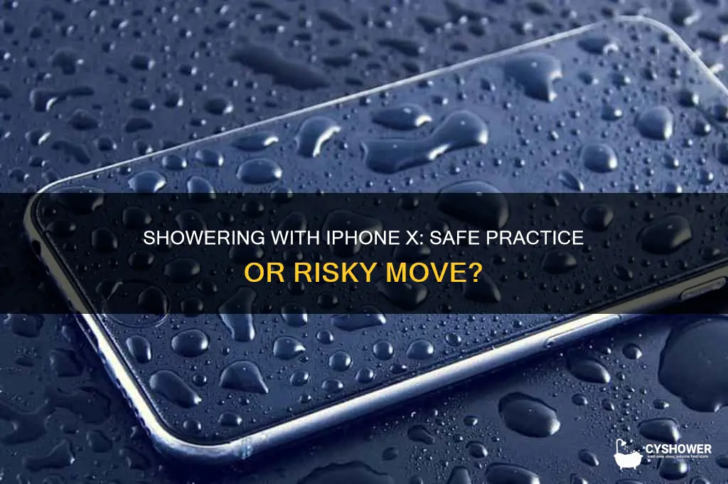 is it safe to take iphone 10 in shower