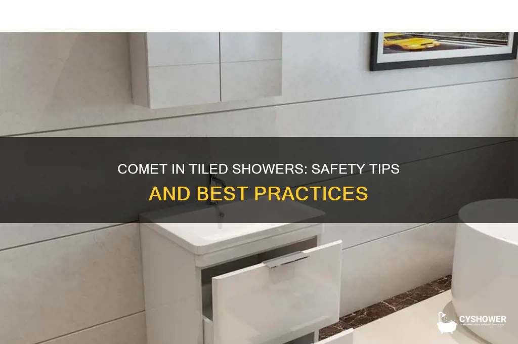 is it safe to use comet in a tiled shower
