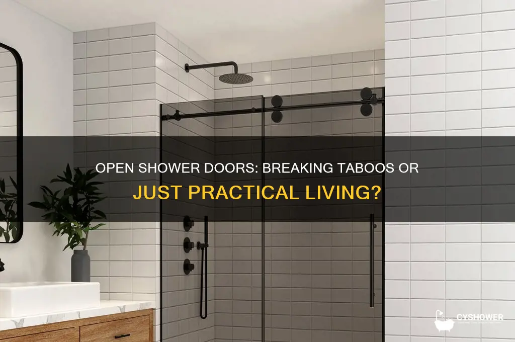is it taboo to leave your shower door open