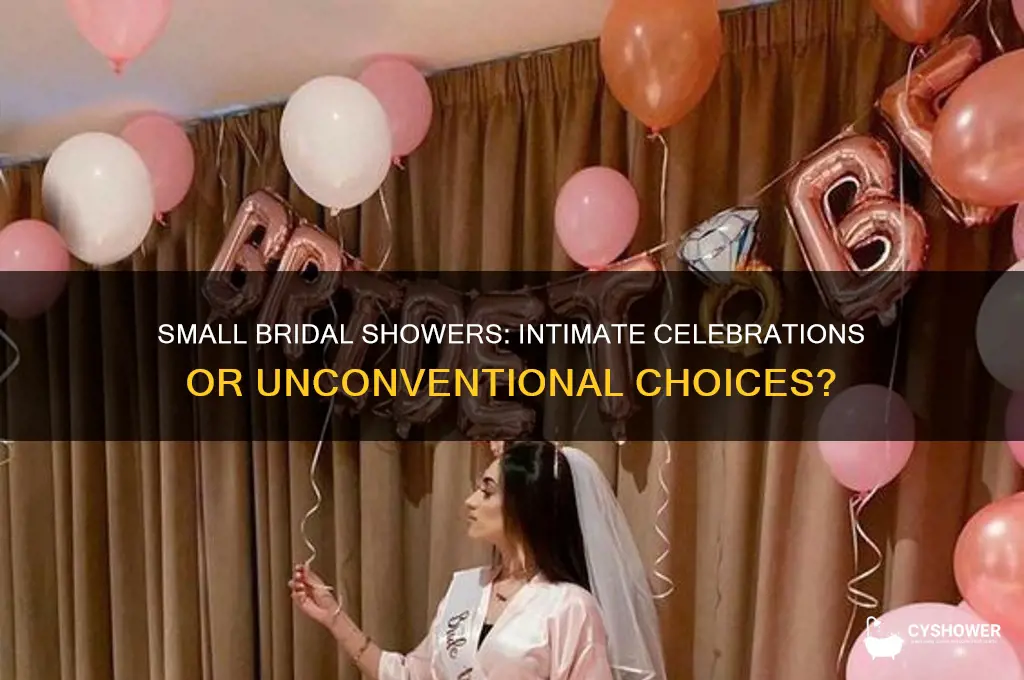 is it weird to have a small bridal shower