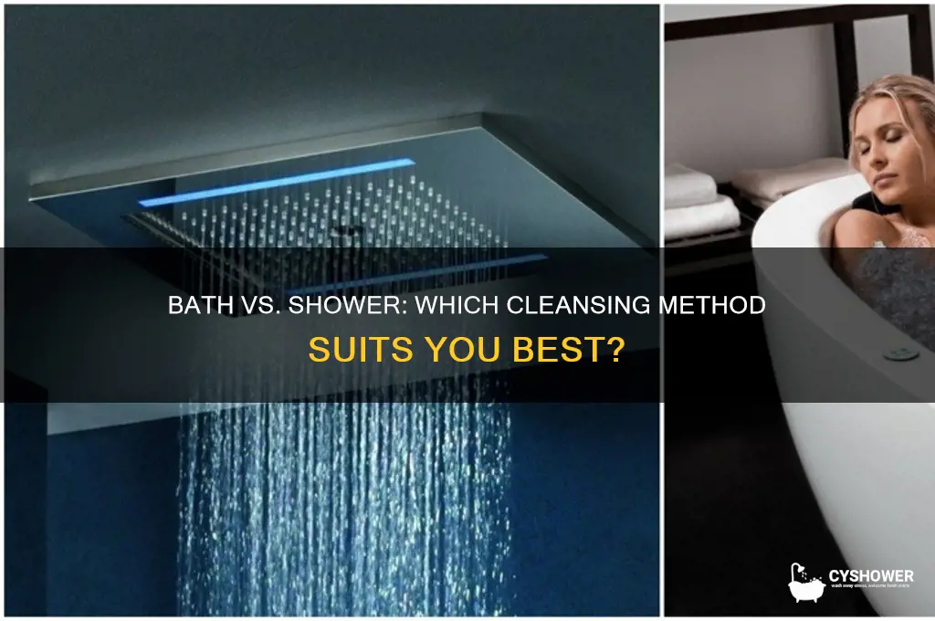is itbetter to take a bath or shower