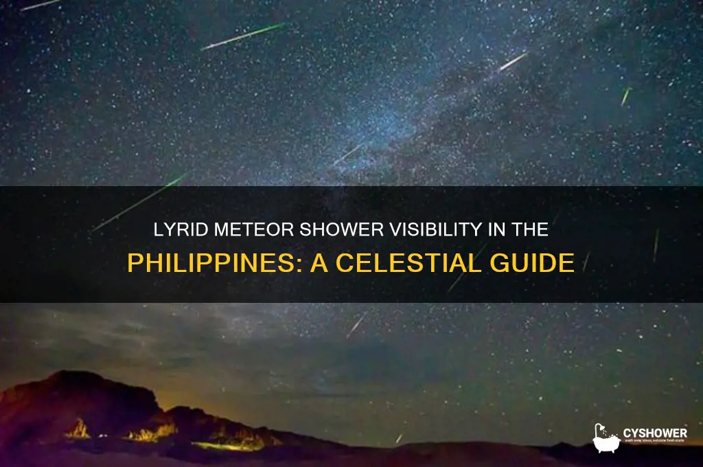 is lyrid meteor shower visible in philippines