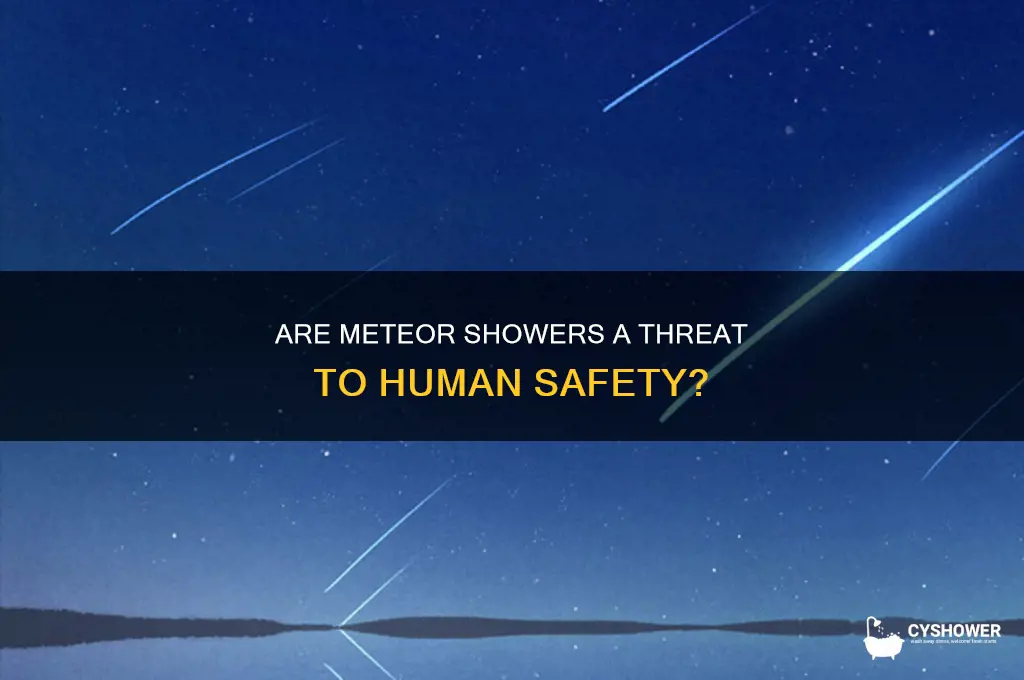 is meteor shower dangerous for human life