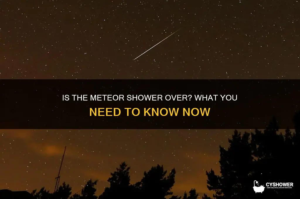 is meteor shower over