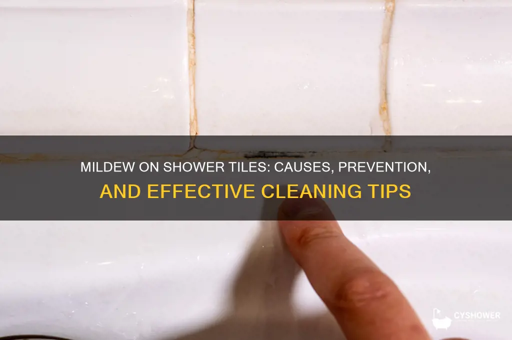 is mildew on a shower tile