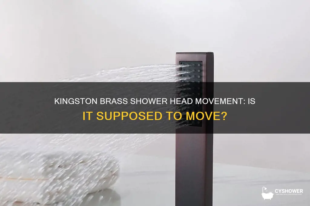 is my kingston brass shower head supposed to move