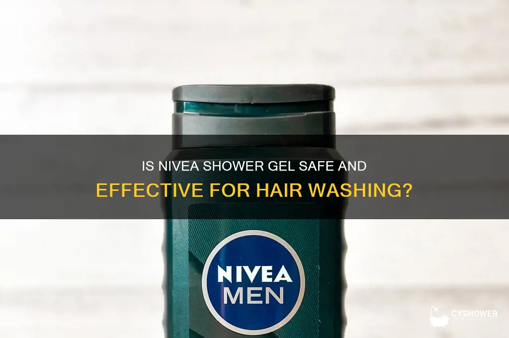 is nivea shower gel good for hair