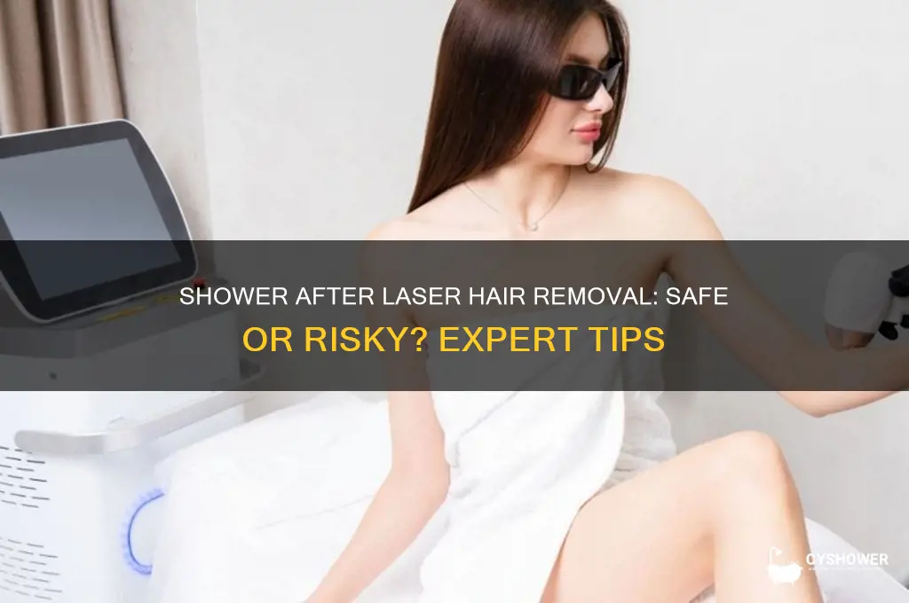 is ok to take shower after laser hair removal