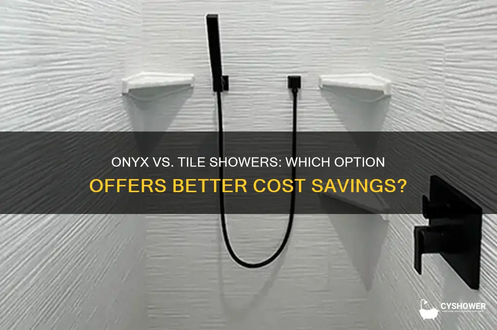 is onyx shower cheaper than tile