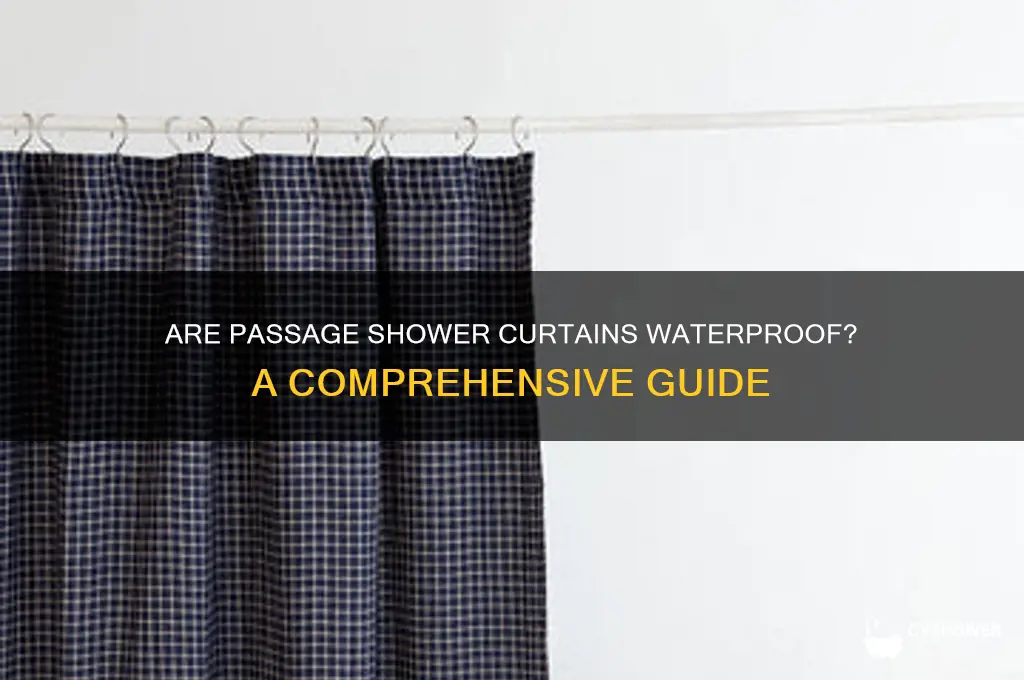 is passage shower curtains waterproof