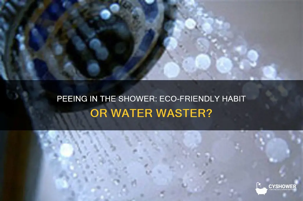 is peeing in the shower bad for water