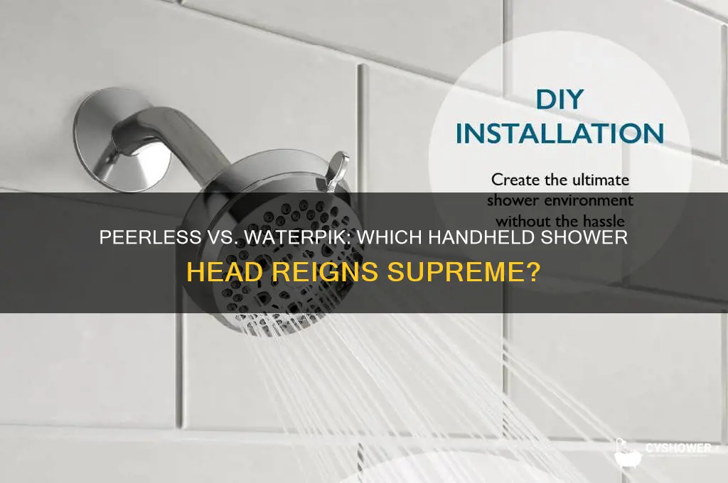 is peerless or waterpik better handheld shower head