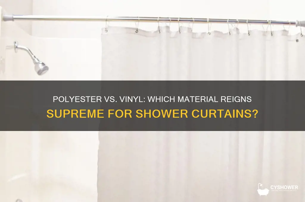 is polyester or vinyl better for shower curtain