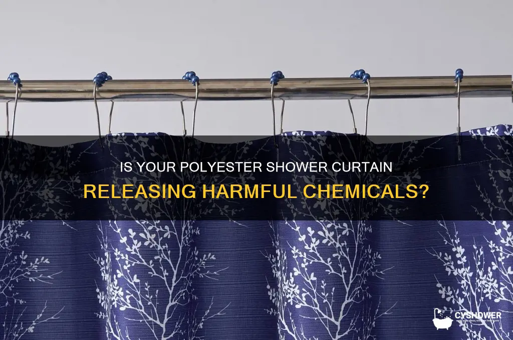is polyester shower curtain toxic