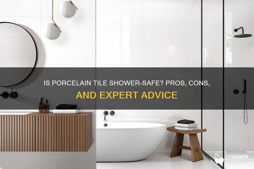 is porsiline tile okay to use in shower