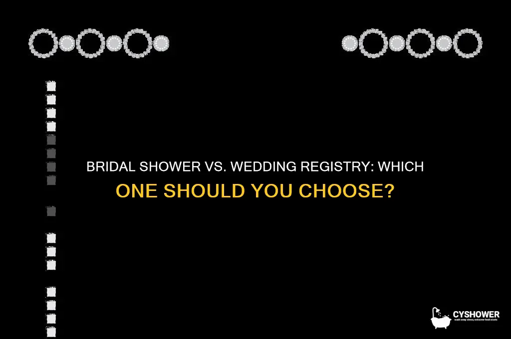 is registration for bridal shower or wedding