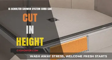Can the Schulte Shower System Curb Be Cut to Adjust Height?