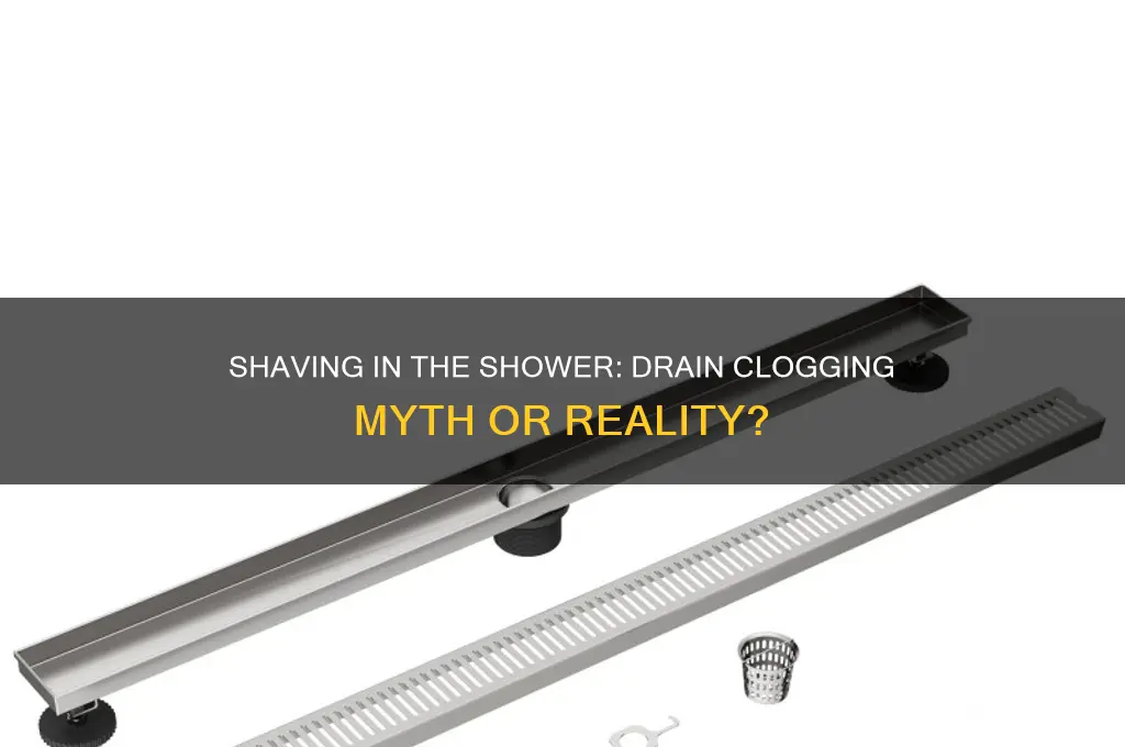 is shaving in the shower bad for the drain