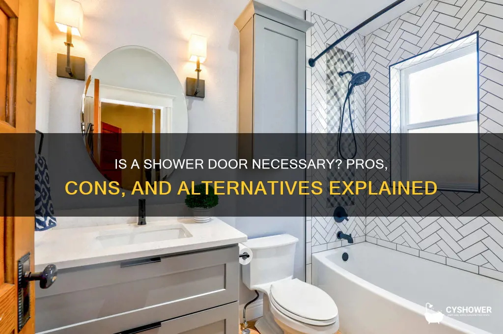 is shower door necessary