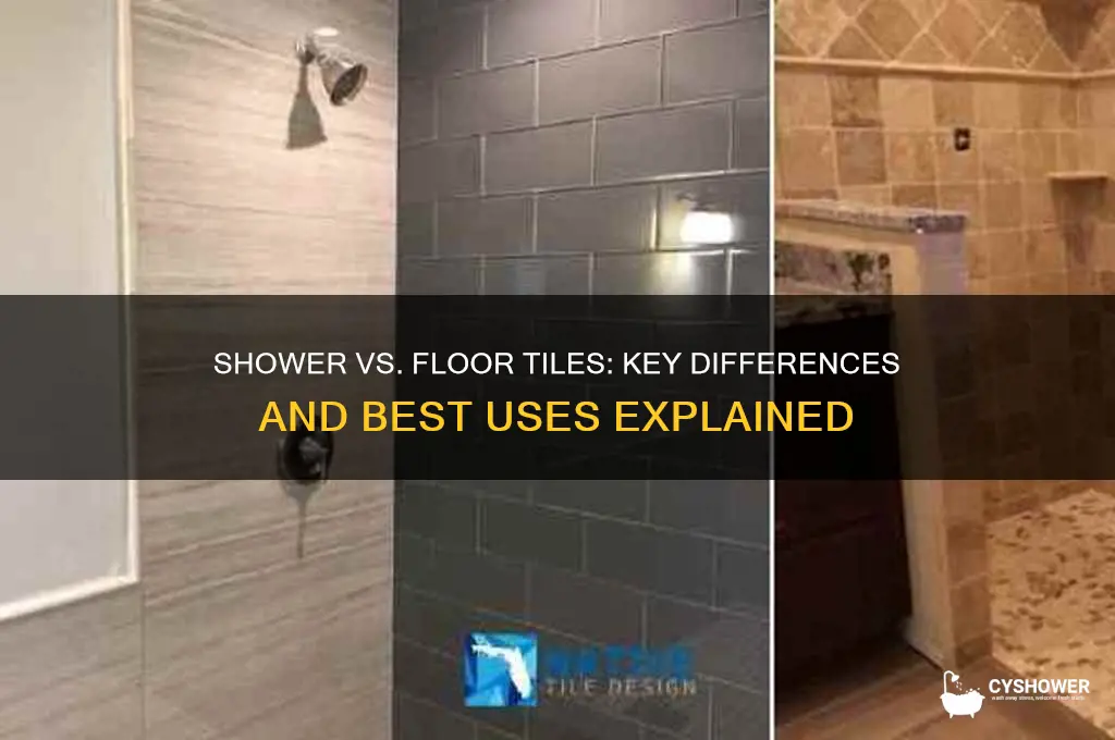 is shower tile any different than floor tile