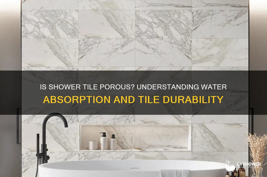 is shower tile porous